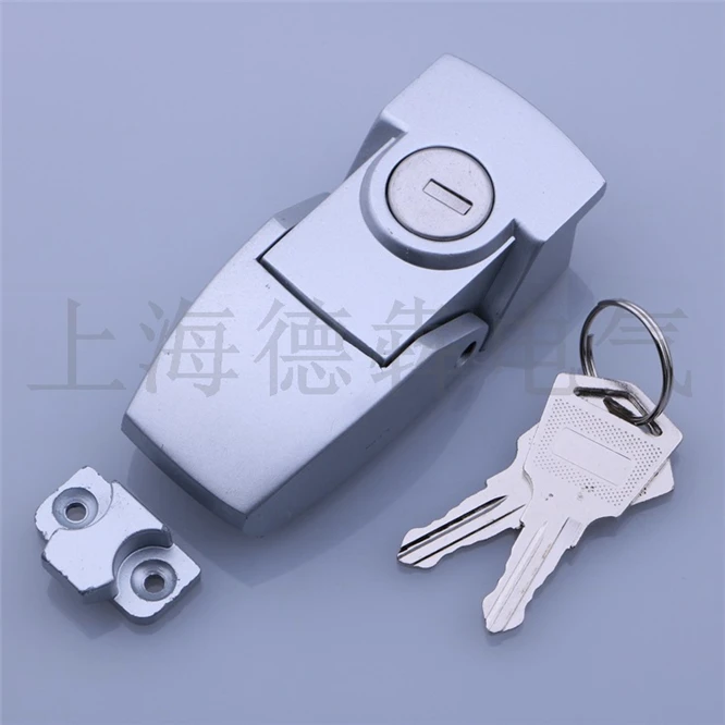 3 years warranty 100PCS Big Size Hasp Latch Coated lock Security Toggle Lock with Lock cylinder for Power distribution cabinet