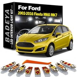 BADEYA Canbus LED Interior Map Dome Light Kit For Ford Fiesta MK6 MK7 2002-2014 2015 2016 Vehicle Lamp Car Led Bulbs No Error