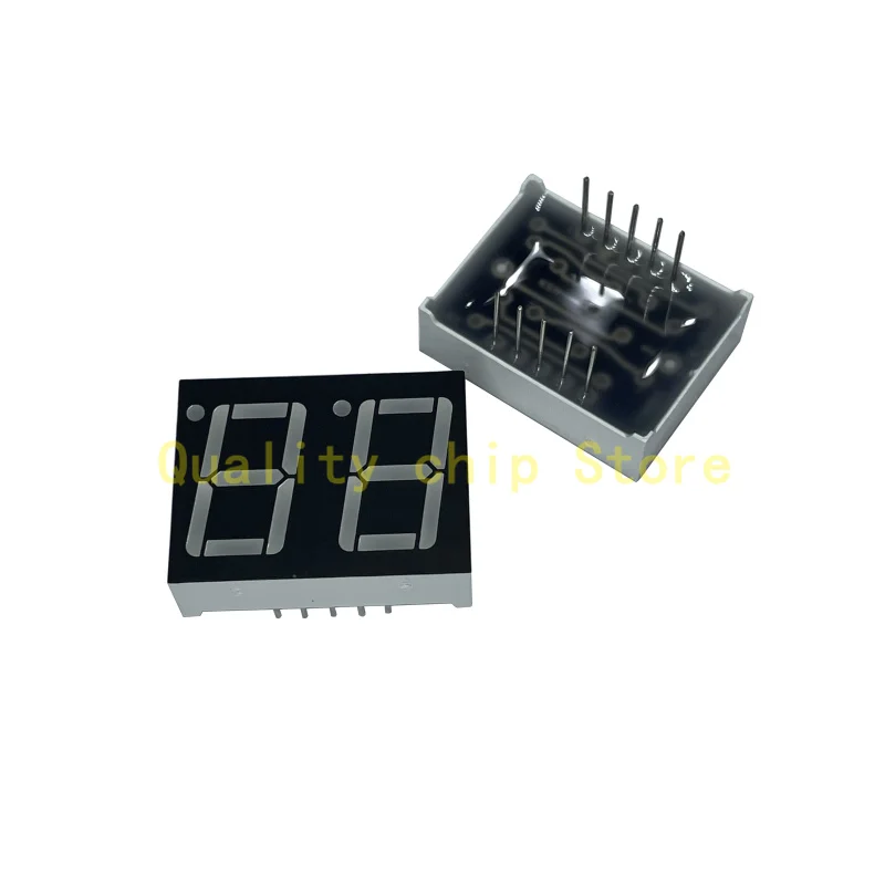 

5pcs 0.56 inch 2bit Common Cathode Digital Tube Red LED Digit Display 7 Segment 0.56 inch 0.56'' 0.56in 2 bit