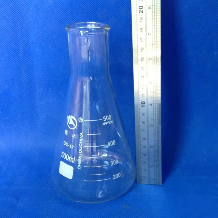 1PC Erlenmeyer Borosilicate Glass Flask Narrow Neck Conical Triangular Flask Laboratory Chemical Equipment 50 Ml To 1000ml