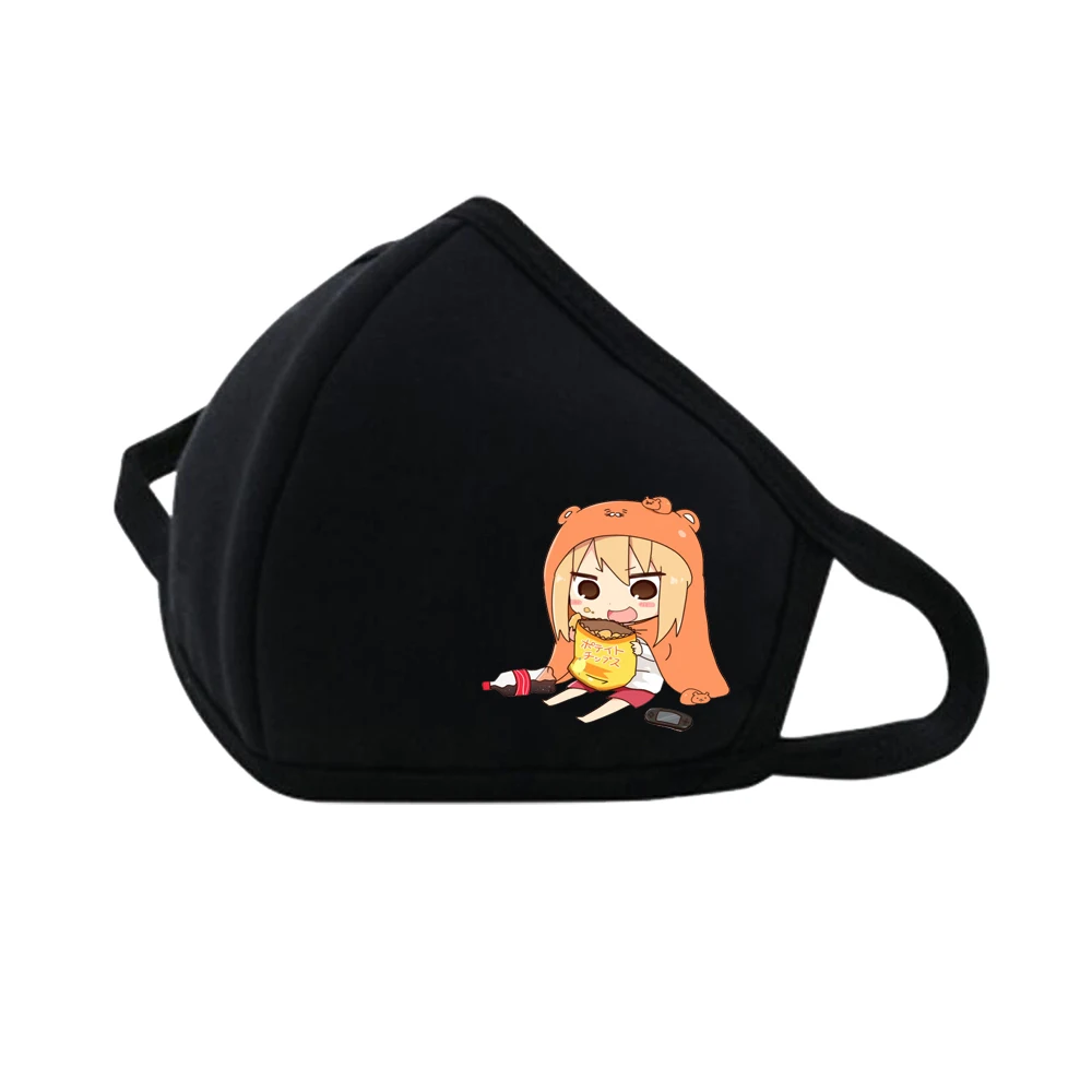 Anime Himouto! Umaru-chan zmywalny usta oddychająca maska kobiety mężczyźni pyłoszczelna maska bawełniana nastolatki chłopiec dziewczyna utrzymać