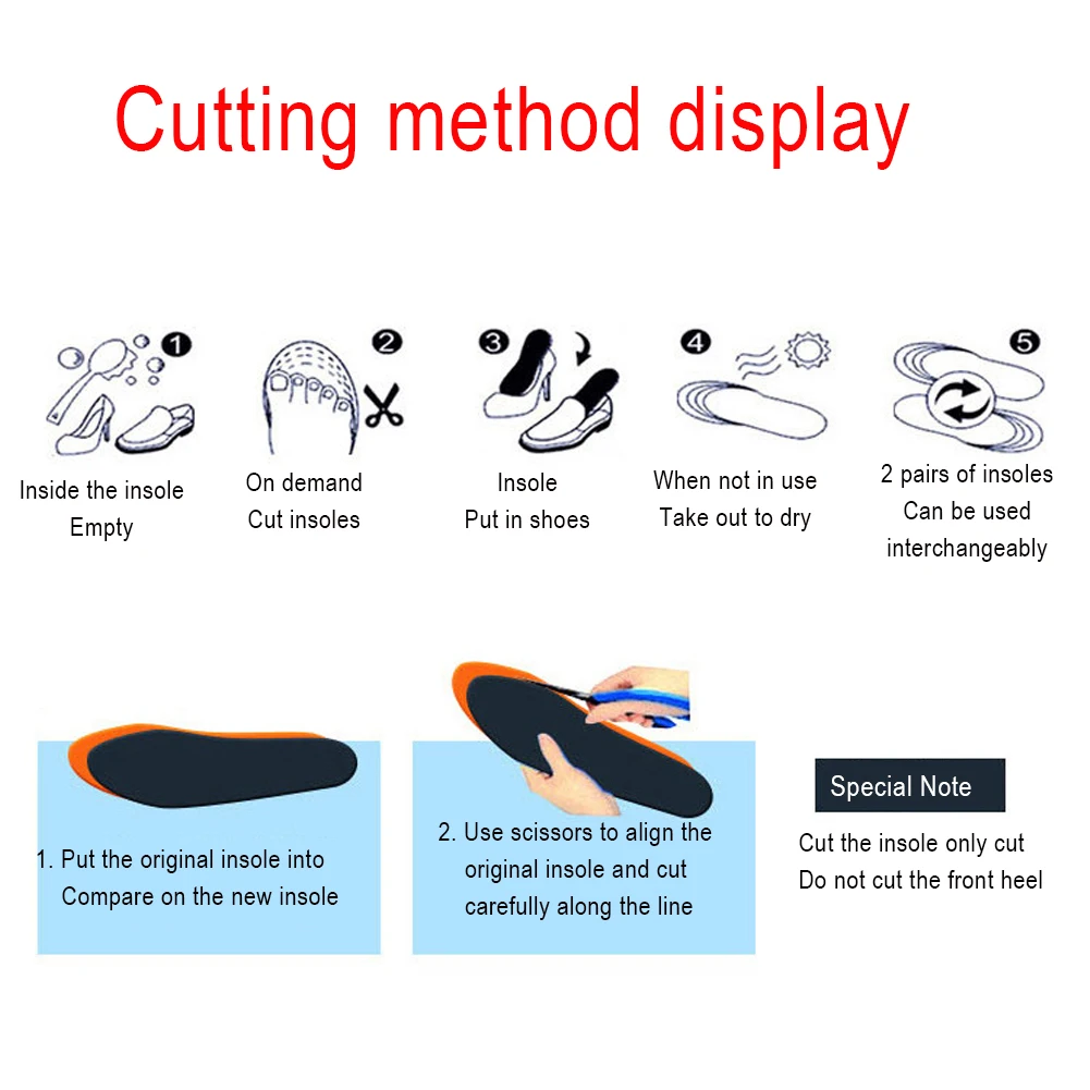 1 Pair Heated Shoe Insoles Warm Insoles USB Sock Mat Electrically Heating Washable Thermal Shoe Pad for Unisex Outdoor Camping