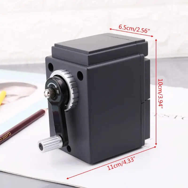 

H05B Retro Vintage Camera Style Pencil Sharpener Mechanical Manual Hand Cranking Stationery Student Gift