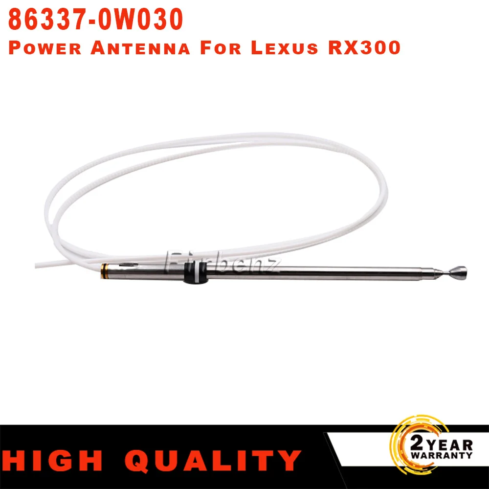 86337-0W030 Stainelss Steel Power Antenna Mast Stainless Replacement Fits For Lexus RX300 1999 2000 2001 2002 2003