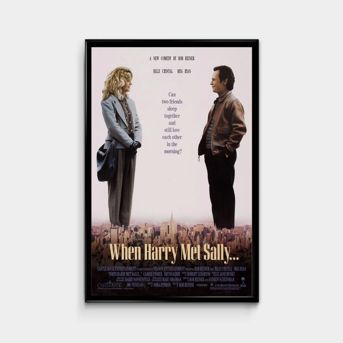 عندما يلتقي هاري سالي ملصق الفيلم يغطي قماش الفن صور مطبوعة الملصقات الكلاسيكية والشعبية ديكور المنزل لوحات الحائط