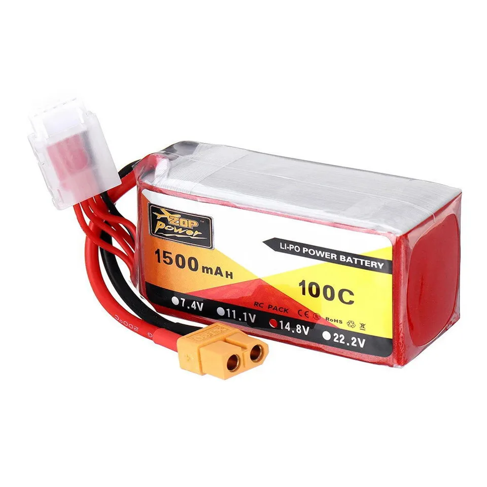 ZOP Lipo batteria 2S 3S 4S 5S 6S 550 1500 2000 5000 8000 Mah 100C Power XT60 Plug 7.4V 11.1V 14.8V 18.5V per RC Drone ricambi auto