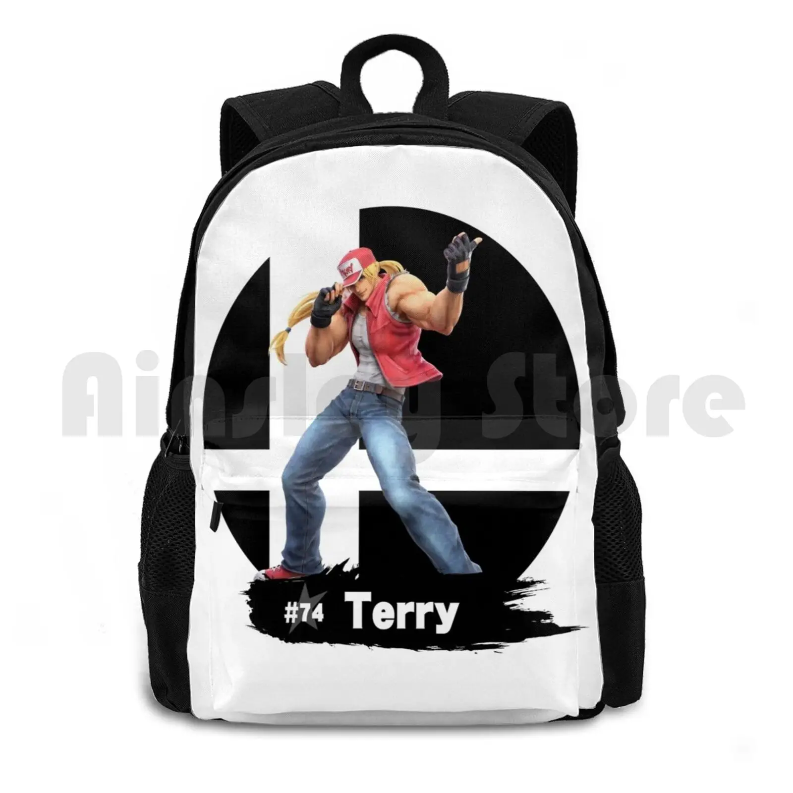 Copia De Super Smash Bros Ultimate-74 Terry Outdoor Hiking Backpack Riding Climbing Sports Bag Smash Bros Terry Bogard Fatal