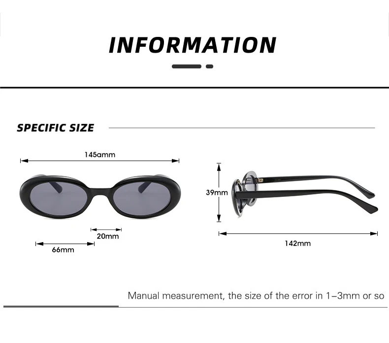 OEC CPO Vintage Oval Sonnenbrille Frauen Mode Kleine Runde Sonnenbrille Weibliche Punk Leopard Shades Brillen UV400 Oculos De Sol – Detail 4