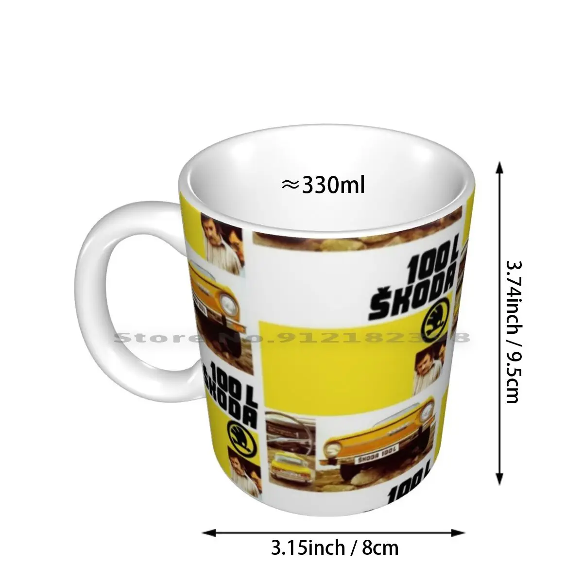 Skoda 100 L ( 1000mb ) Ceramic Mugs Coffee Cups Milk Tea Mug Skoda Estelle 1000 1000mb Rear Engine Small Family Car Cars