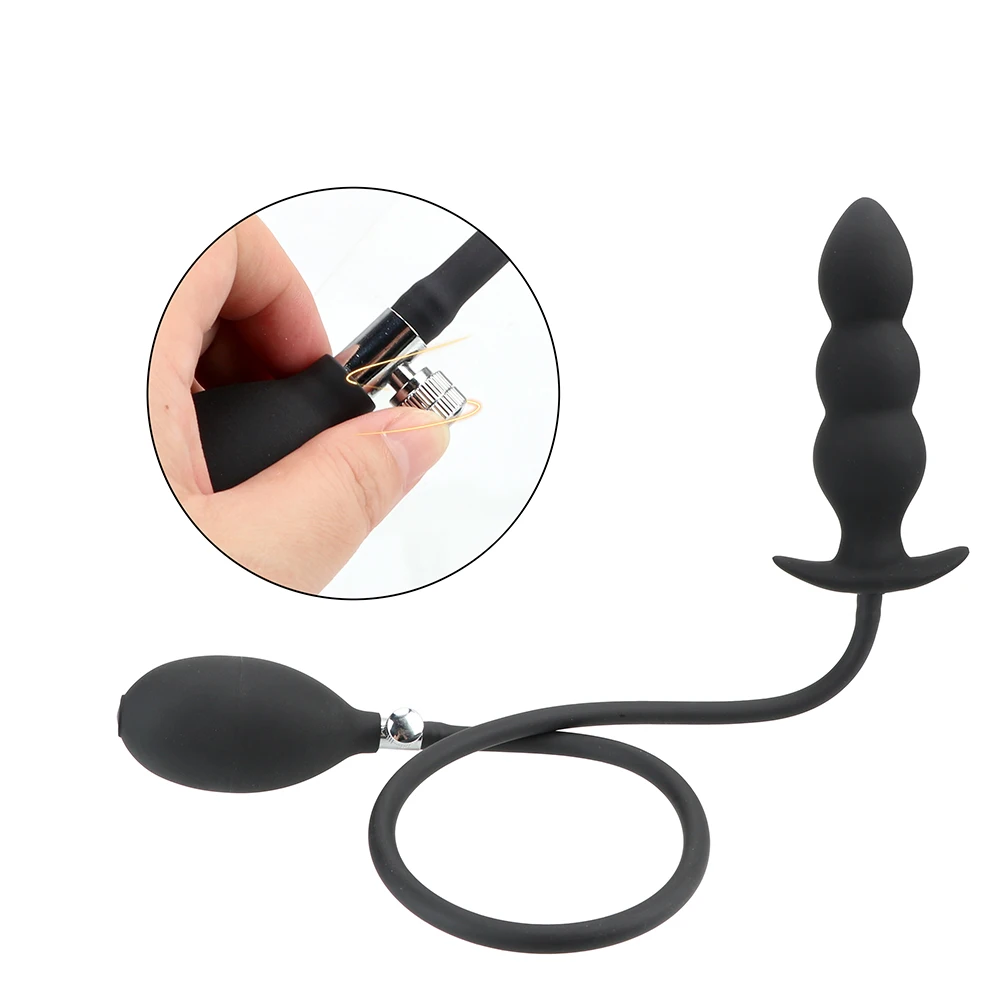 Super Large Inflatable Huge Big Anal Plug Max 12cm Dildo Pump Anal Dilator Expandable No Vibrator Butt Plug Anal Balls Sex Toys