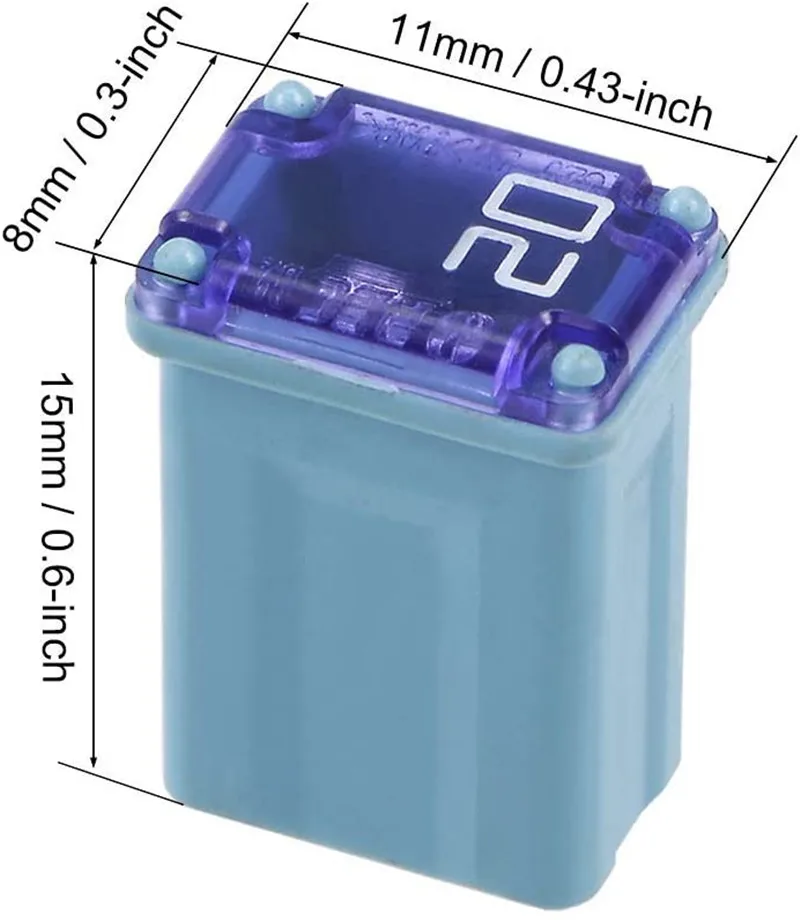 Micro M Rectangle Fuse  PEC Automotive Car Fuse J 15A 20A 25A 30A 40A