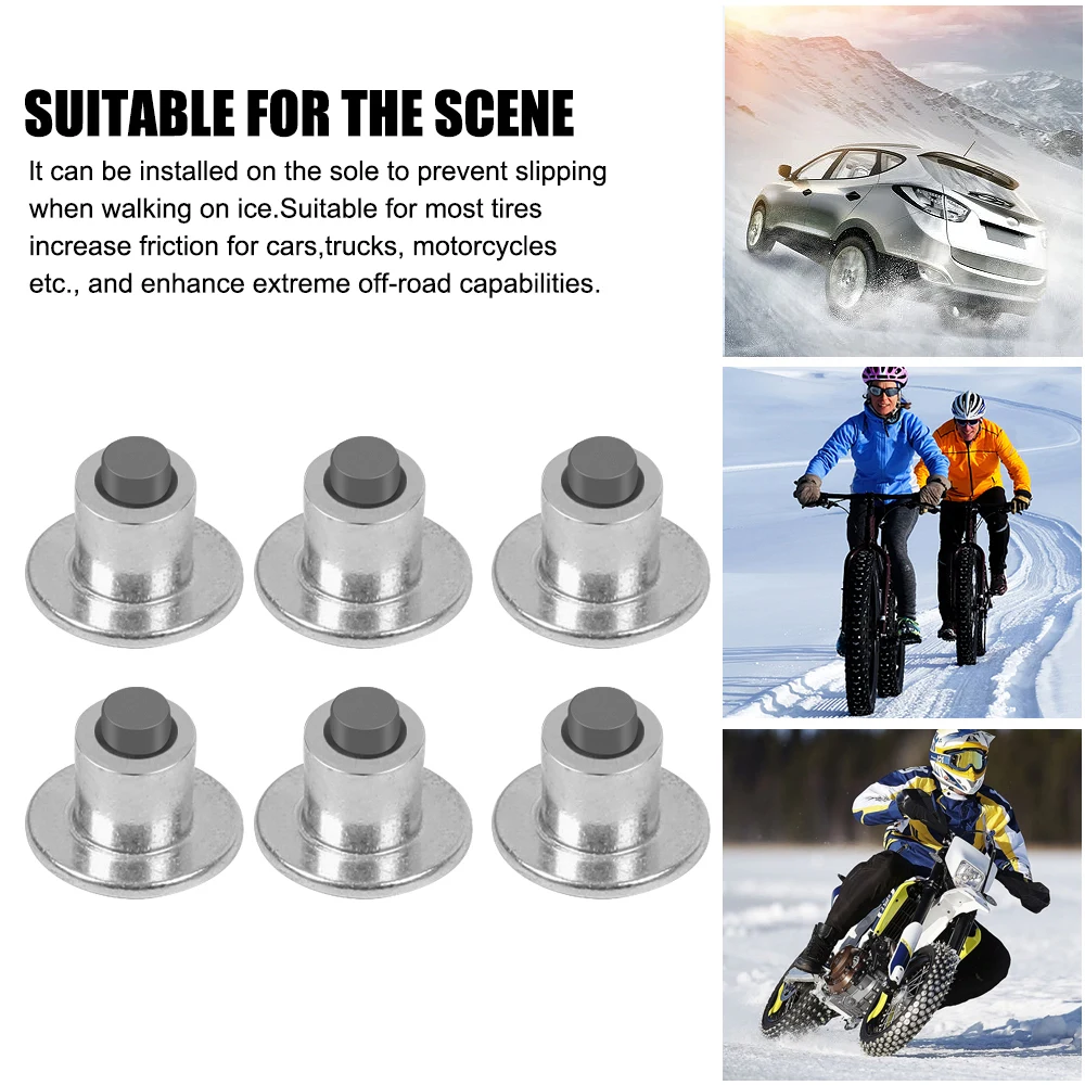 Winter Car Wheel Tire Studs Winter Anti-Slip Stud Universal Auto Trucks Motorcycle Bike Bicycle Snow Spikes Tire Cleats