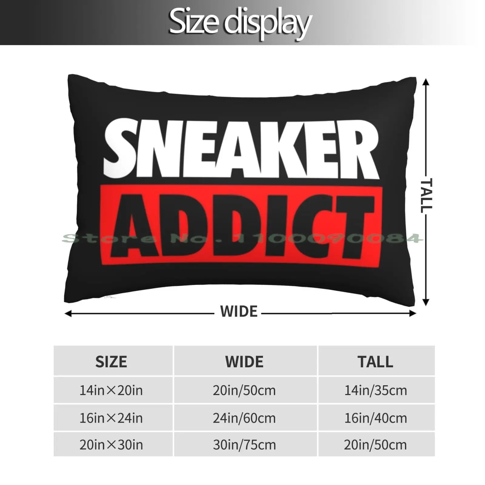 Sneaker Addict Box J11 Pillow Case 20x30 50*75 Sofa Bedroom 11 Bred Space Jam Michael Goat Shoes Sneakers Kicks Sneakerhead