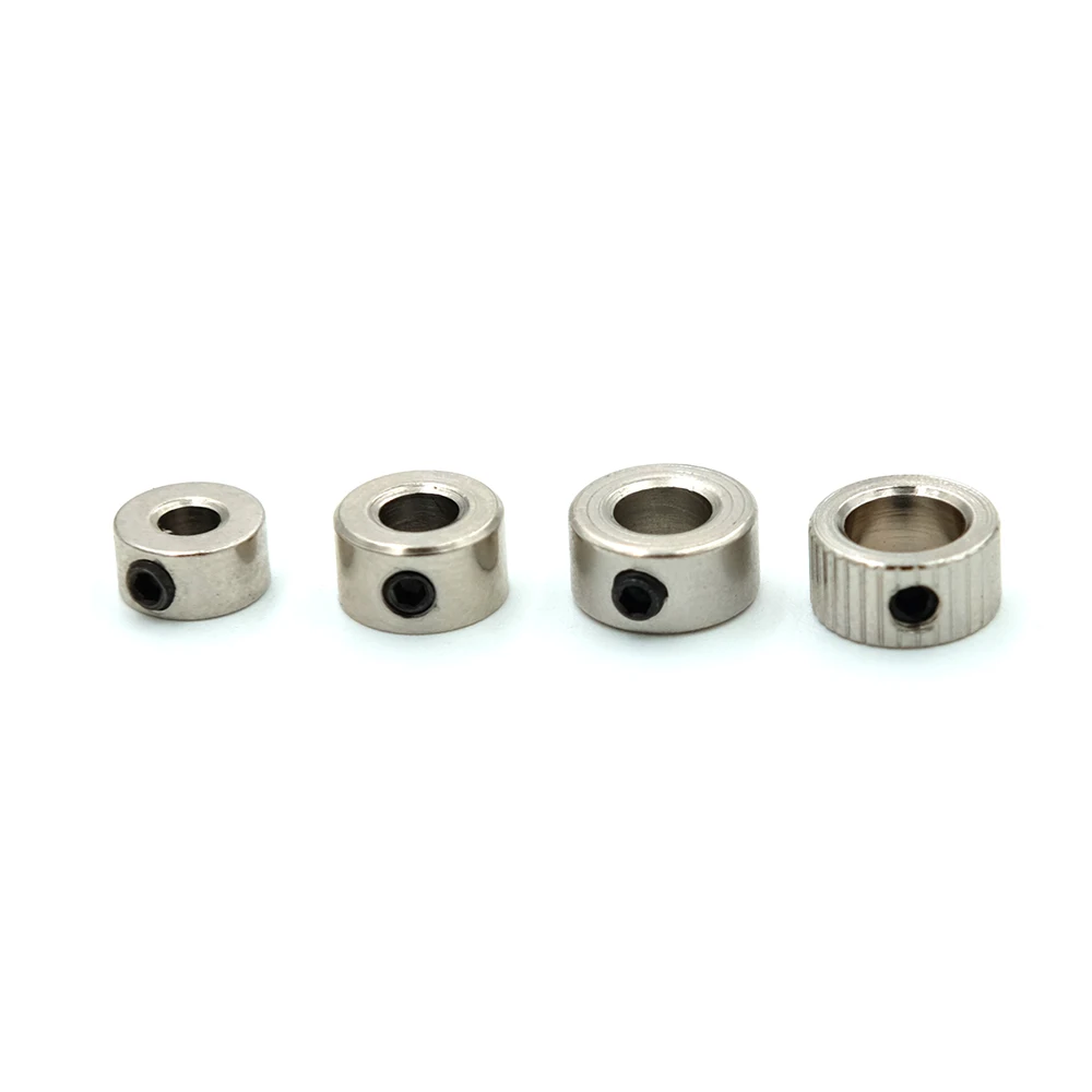 10PCS Roda Colar de Bloqueio Do Eixo Do Eixo Bucha Rolha de trem de Pouso de Metal Inner Dia 2.1/3.1/4.1/5.1mm para RC Modelo de Peças Do Barco