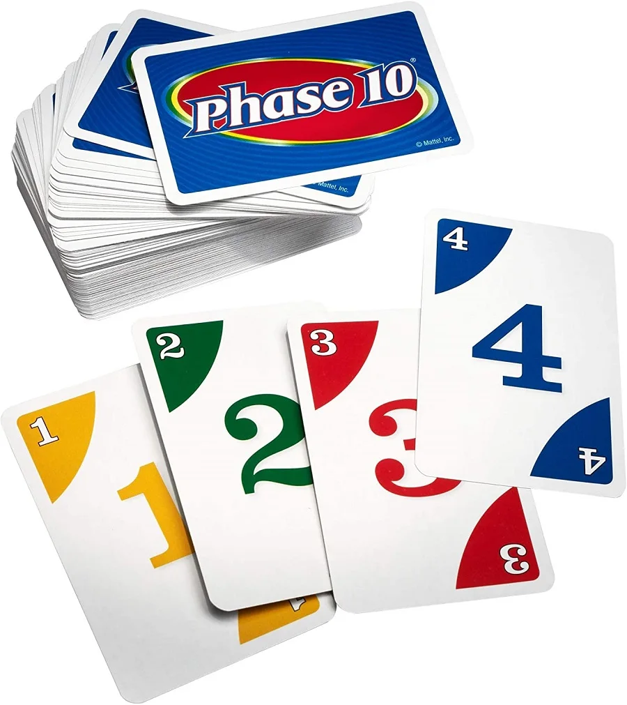 UNO Phase 10 Kartenspiel, Fun High Fun Multiplayer Toy Designs Paying Board Game Card Family Party Toy