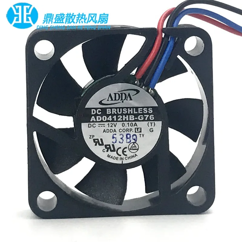 New original AD0412HB-G76 4010 12V 0.10A 4CM 4 cm dual ball CPU chassis cooling fan