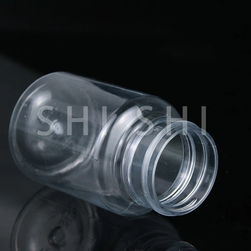 20 Pcs Lege Plastic Pil Fles Reagens Poeder Verzegelde Flacon Effen Seal Container Clear Pet Verpakking Geneeskunde Fles 15Ml-100Ml