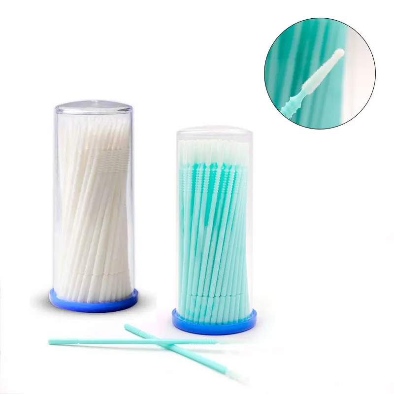 100pcs Disposable MicroBrush Cotton Swabs For Individual Eyelashes Removing Mascara Applicators Eye Lash Extension Tools