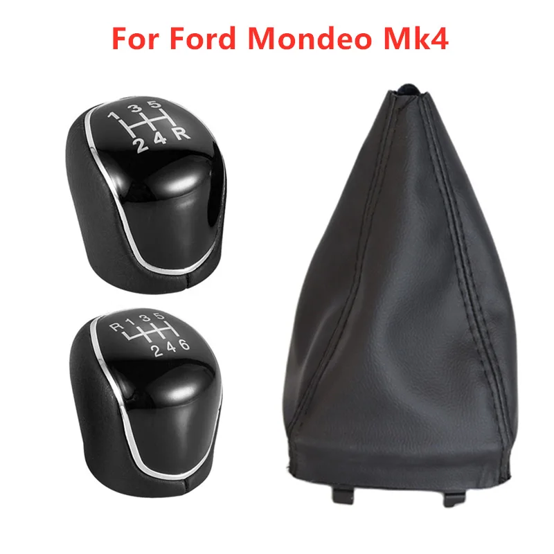 Car Gear Shift Knob For Ford Mondeo Mk4 IV 4 2007 2008 2009 2010 2011 2012 2013 2014 Boot Cover Stick Lever Gaiter Accessories