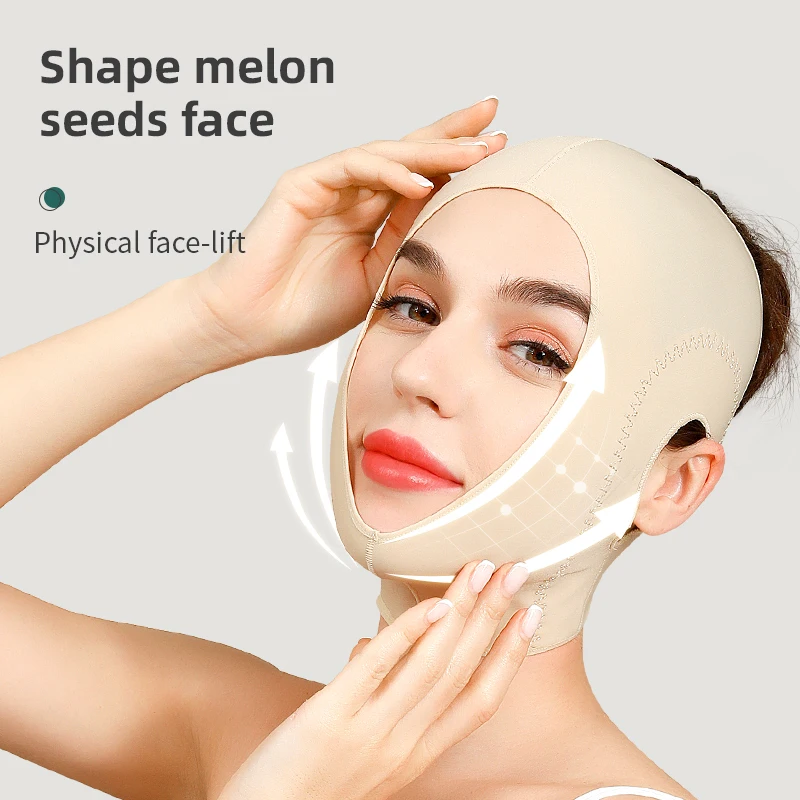 Face V Shaper Facial Slimming Bandage Lift Up Belt Reduce Double Chin Cheek Anti Wrinkle Elastic Face Thining Strap