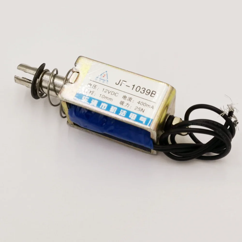 DC 24V 12V 6V 25N 400mA 10mm Push Pull Linear Actuator Electromagnet Solenoid JF-1039B