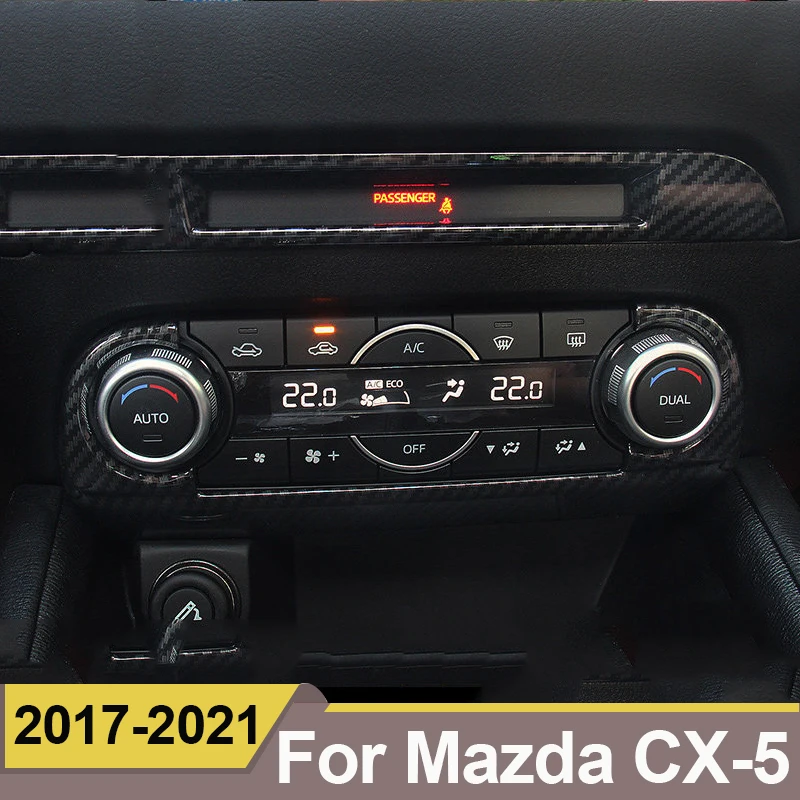 For Mazda CX-5 CX5 2017 2018 2019 2020 2021 accessories Car Middle CD Console Dashboard Trim Sticker Frame Cover interior