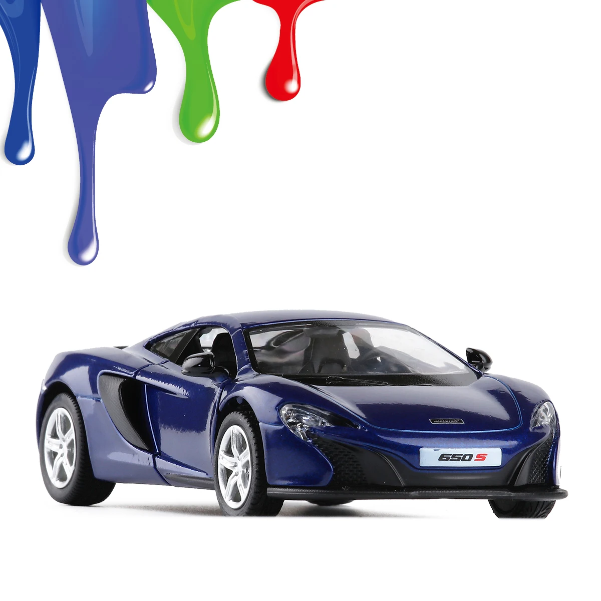 1/36 Scale for Mclaren 650S Alloy Car Model Toys Diecast Metal Pull Back Car Toy for Kids Gift Collection