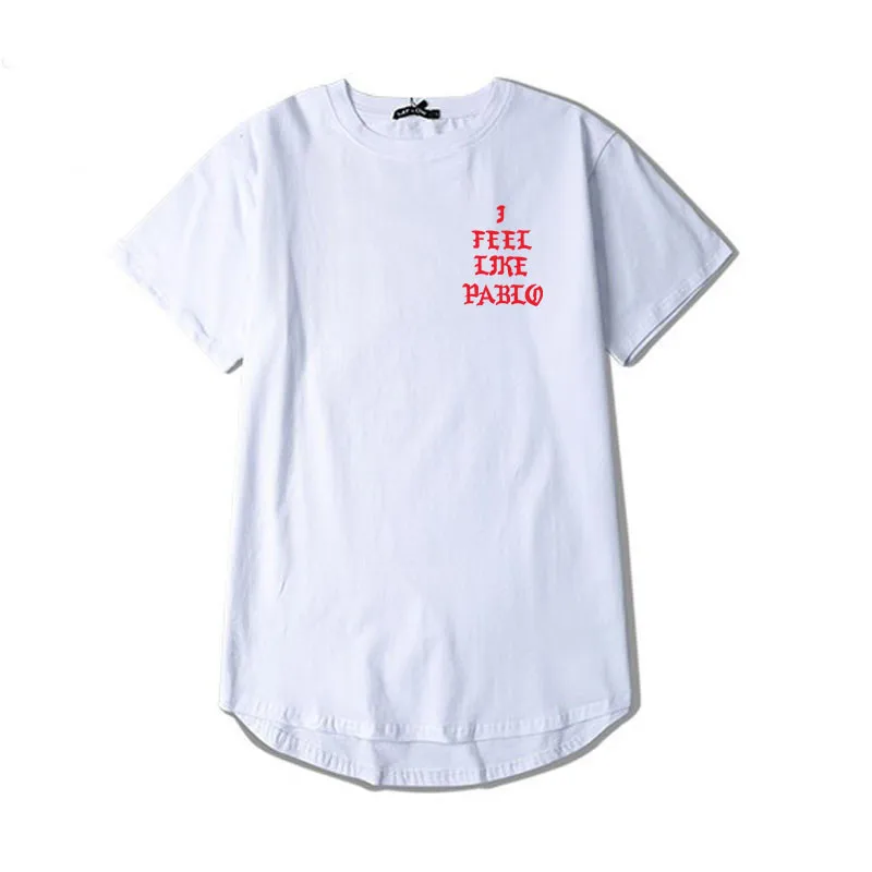 The Life Of Pablo Season 3 T Shirt I Feel Like Paul Length T-Shirt Men Purpose Tour Kanye West Skateboard Short Sleeve Tops Tee