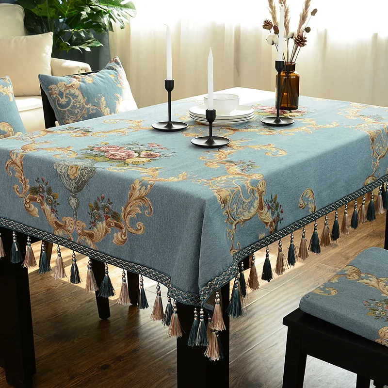 

Table Cloth European Cloth Tablecloth Household Rectangular Modern Simple Tea Table Mat Table Mat Table Cloth Round