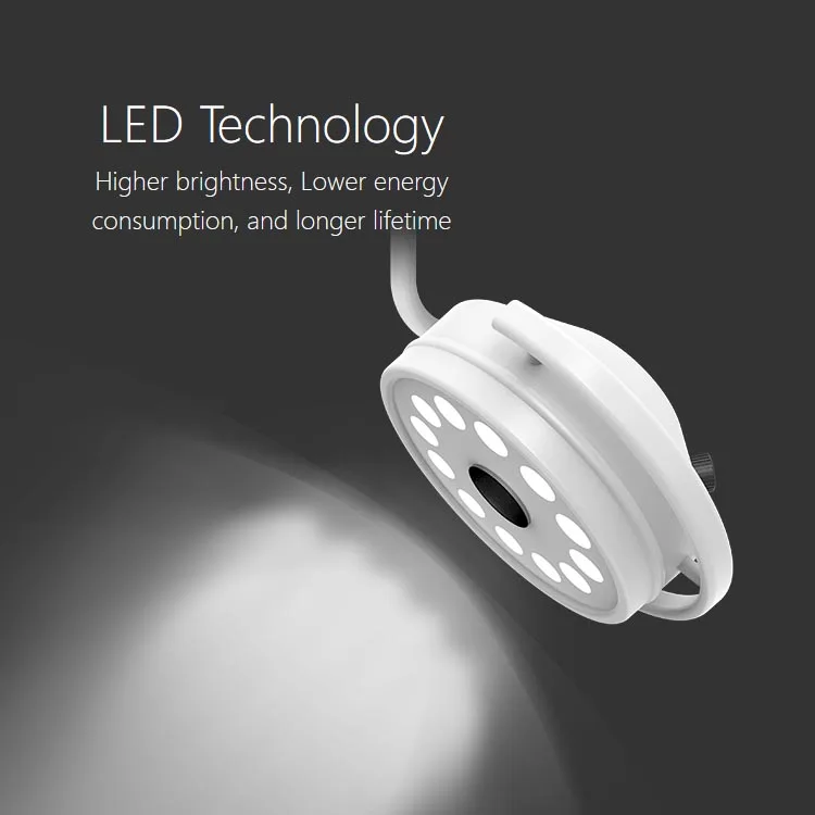 36 واط LED جراحة الأنف والأذن والحنجرة الطبية البيطرية الجدار بدون ظل فحص ضوء العمليات الطبية جراحة التجميل مصباح الامتحان