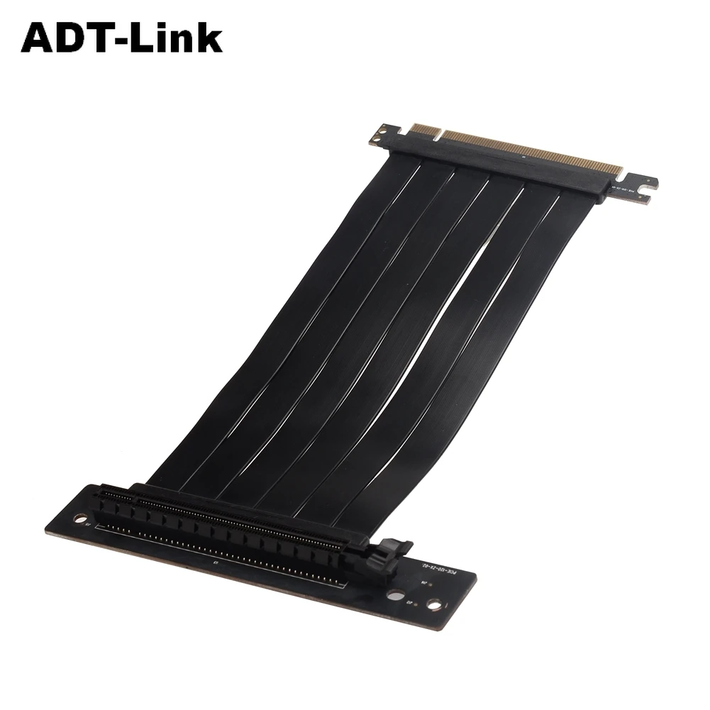 Full Speed 3.0 PCIE X16 Extension Cable Shielded Compatible with ATX Chassis Phanteks Lianli MSI - Graphics Card Adapter