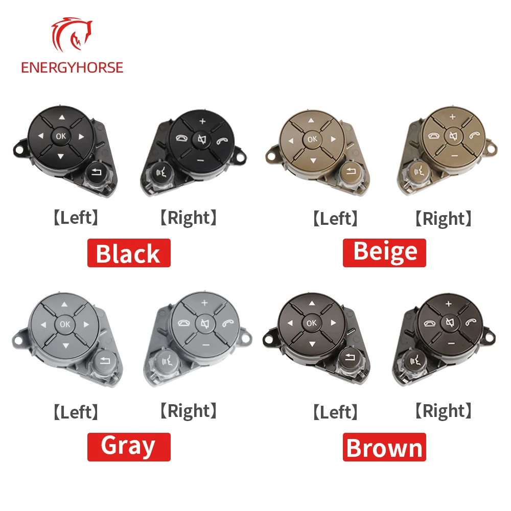 Car Steering Wheel Switch Control Buttons Cover Multi-function Switch Buttons For Mercedes-Benz W204 X204 W212 W207 C200 E300