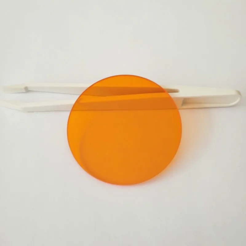 75*2.0Mm 550Nm Absorption Cut-Off Orange-Red Optical Glass Cb550 Infrared Transmission Filter