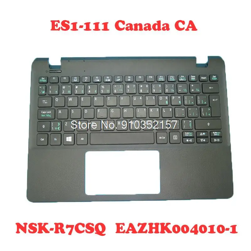 PalmRest& CA Keyboard For Acer ES1-111 E3-111 V3-111 NSK-R7CSQ EAZHK004010-1 NSK-R7CSQ 2M AEZHJK00020 9Z.N9RSQ.C2M NK.I1117.04P