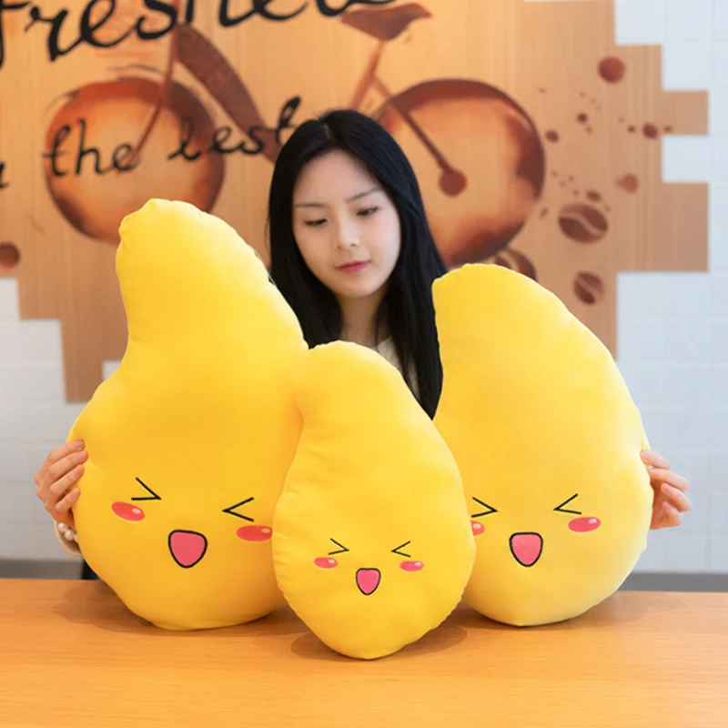 40/50/60cm Cute Funny Smile Mango Pillow Cartoon Fruit Plush Toy Soft Stuffed Plant Pillow Cushion Kids Children Birthday Gift