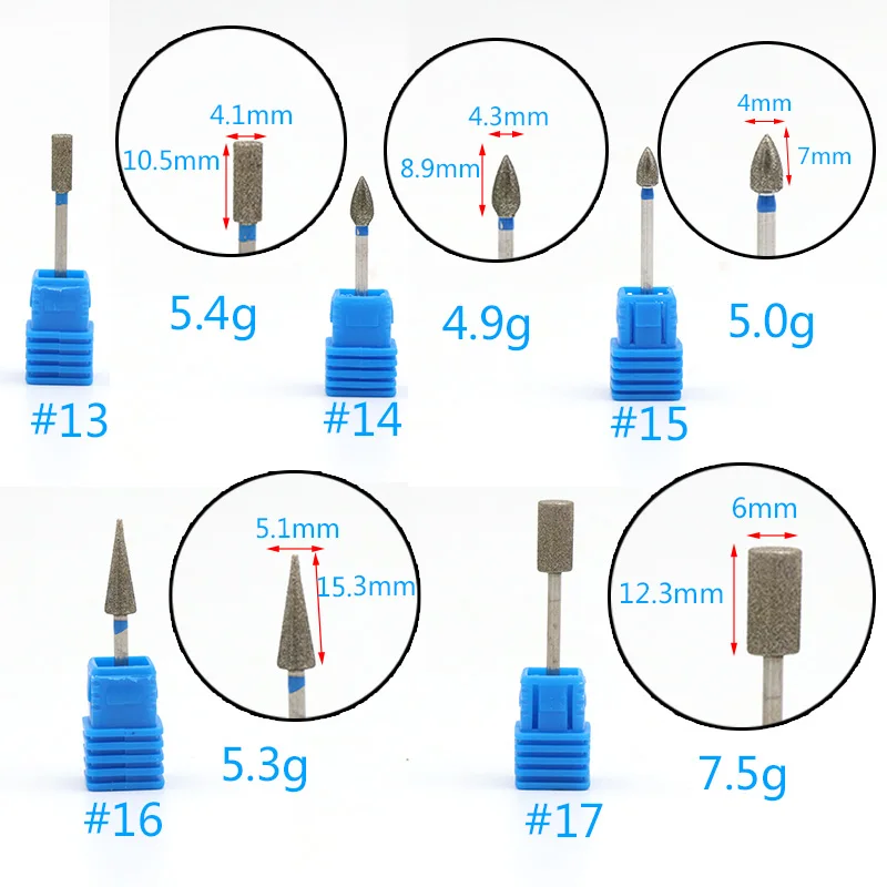 1pc Tungsten Steel Nail Grinding Head Multi Types Milling Manicure Cutter Pedicure Machine Sander Drill Bit Device Electric Tool