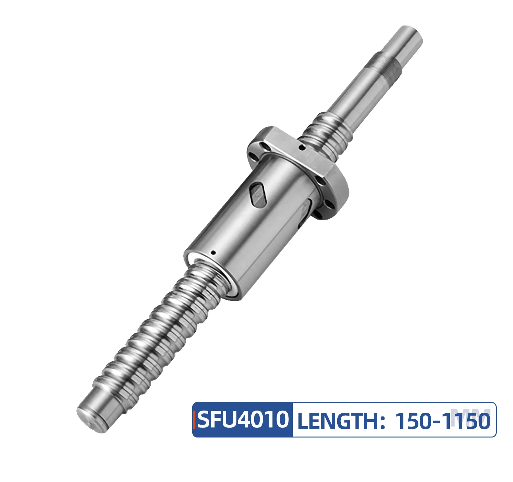 1PC Ball Screw SFU4010  Length 150-1150mm+Single Waist Nut  Processed Ends Ballscrew Nut Set For Z Axis