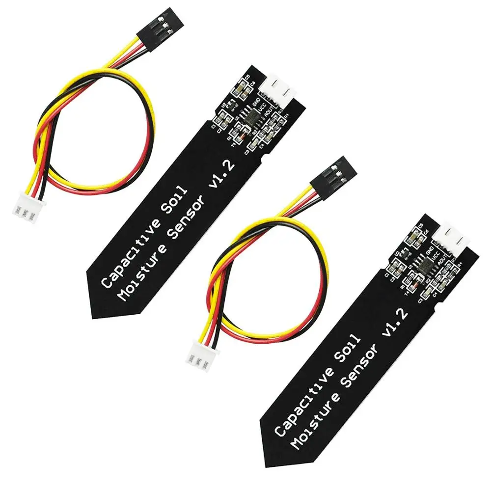 2Pack Kapasitif Tanah Moisture Sensor Tahan Korosi UNTUK ARDUINO Kelembaban Deteksi Taman Air DIY Elektronik untuk Ardu