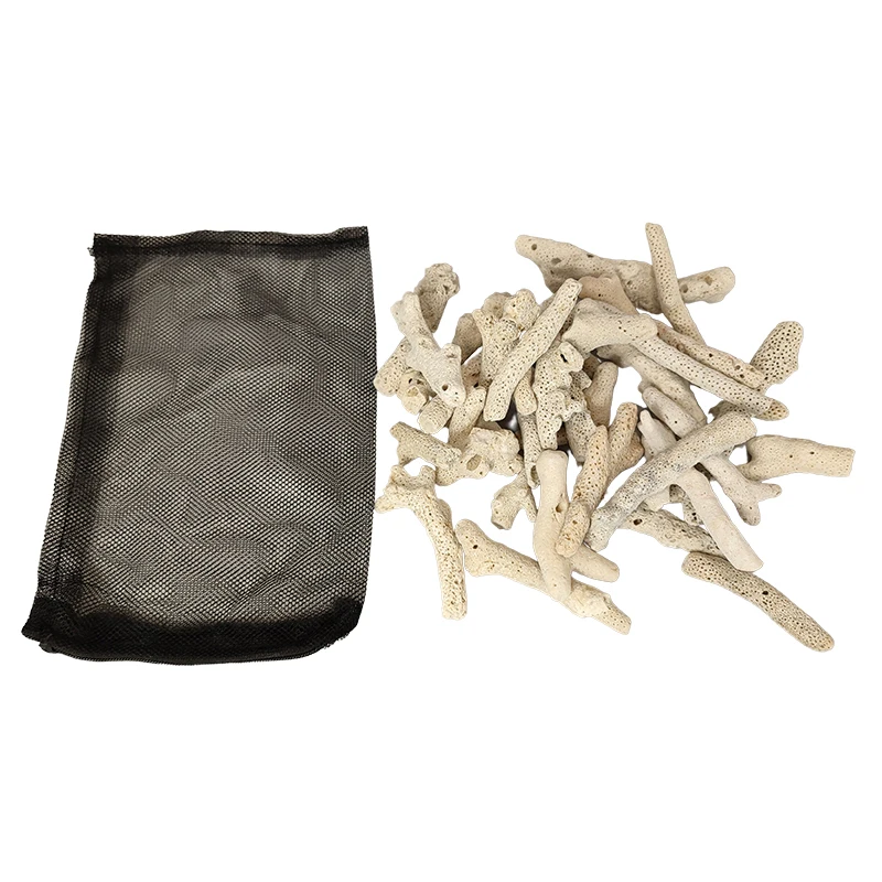 Natural Coral Bone Stone Marine Aquarium Substrate Fish Tank Filter Media