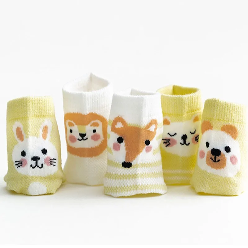 5Pairs/lot Newborn Baby Boys Girls Socks Summer Mesh Thin Toddler Socks for Girls Cotton Cartoon Infant Sock 2024 Accessories