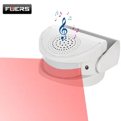 Fuers-Wireless campainha com PIR Motion Sensor, Security Protection Alarme, carrilhão para Guest Welcome, Shop Entry, Company Entry