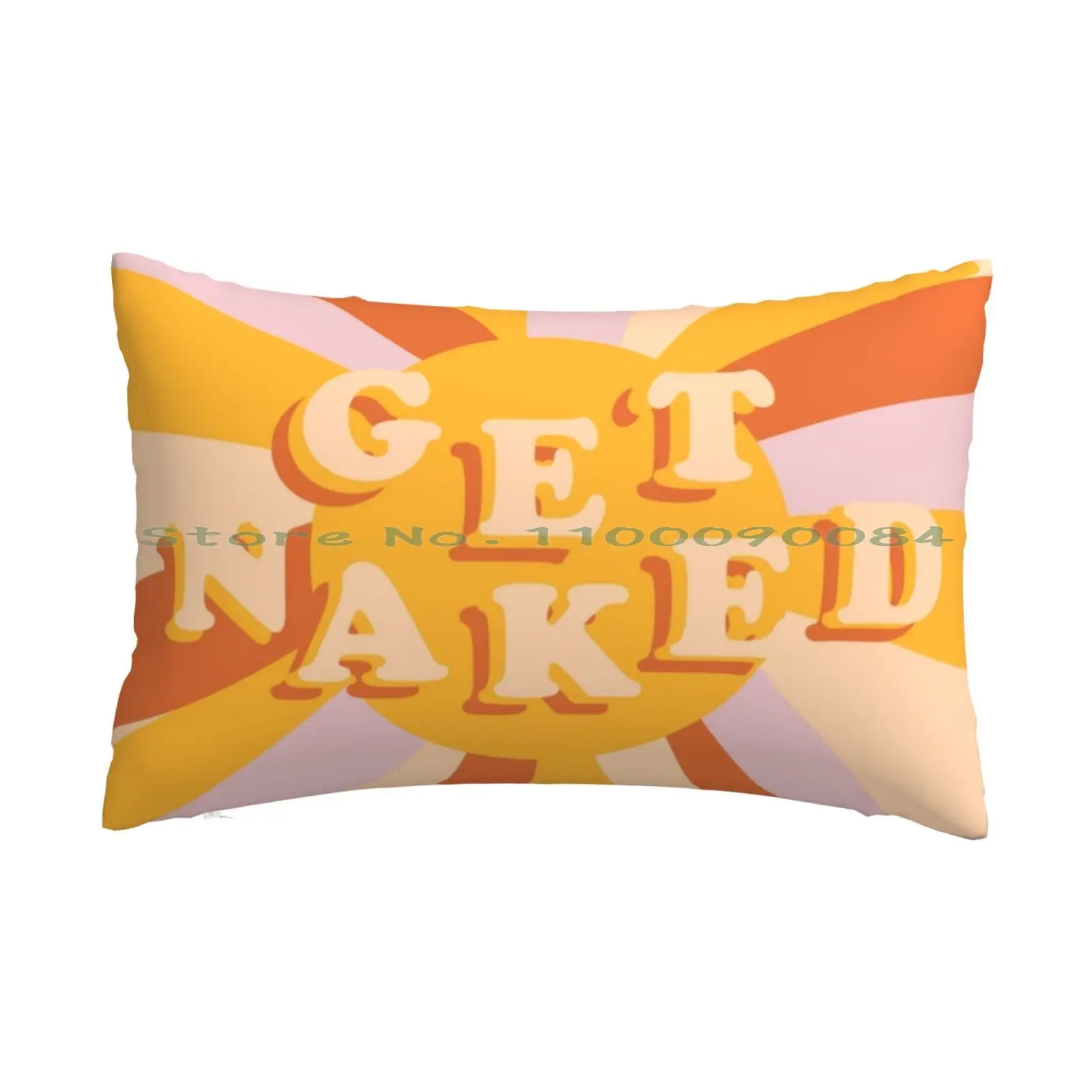 Get Sunshine Pillow Case 20x30 50*75 Sofa Bedroom Sunshine Get Sunny Cute Fun Quote Bathroom Colourful Bright Silly Retro 70s