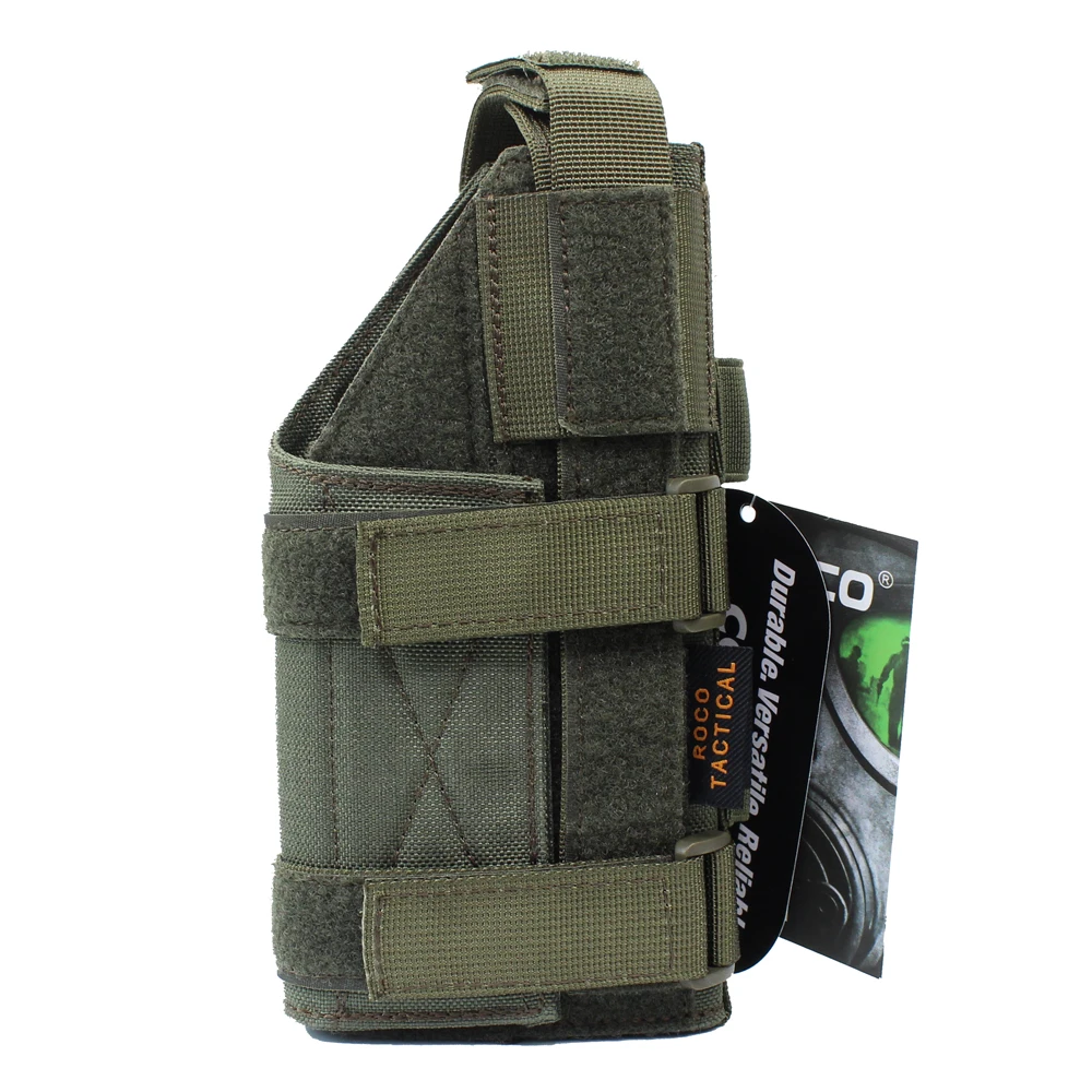 ROCOTACTICAL Military Tactical Sniper Waist Gun Bag Molle Modular Belt Pistol Holster for Right Handed Shooters Glock Series