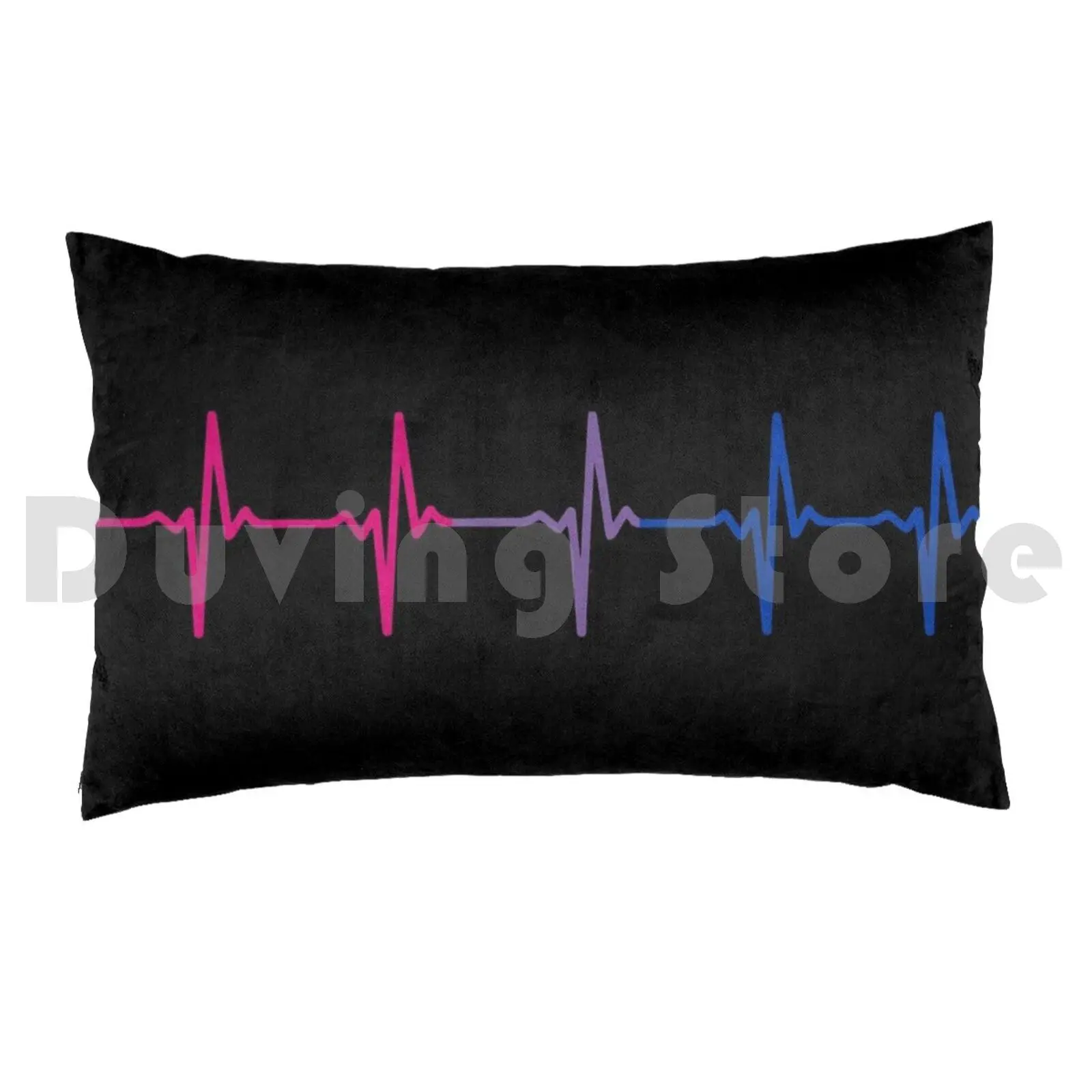 Pillow Case Bisexual Pride Heartbeat Pulse 1045 Bisexuals Bisexual For Teens Bisexual Colors