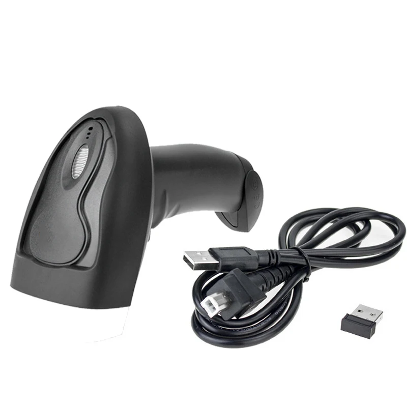 Wireless scanner laser barcode label barcode scanning gun wireless express hand-held scanner supermarket barcode gun