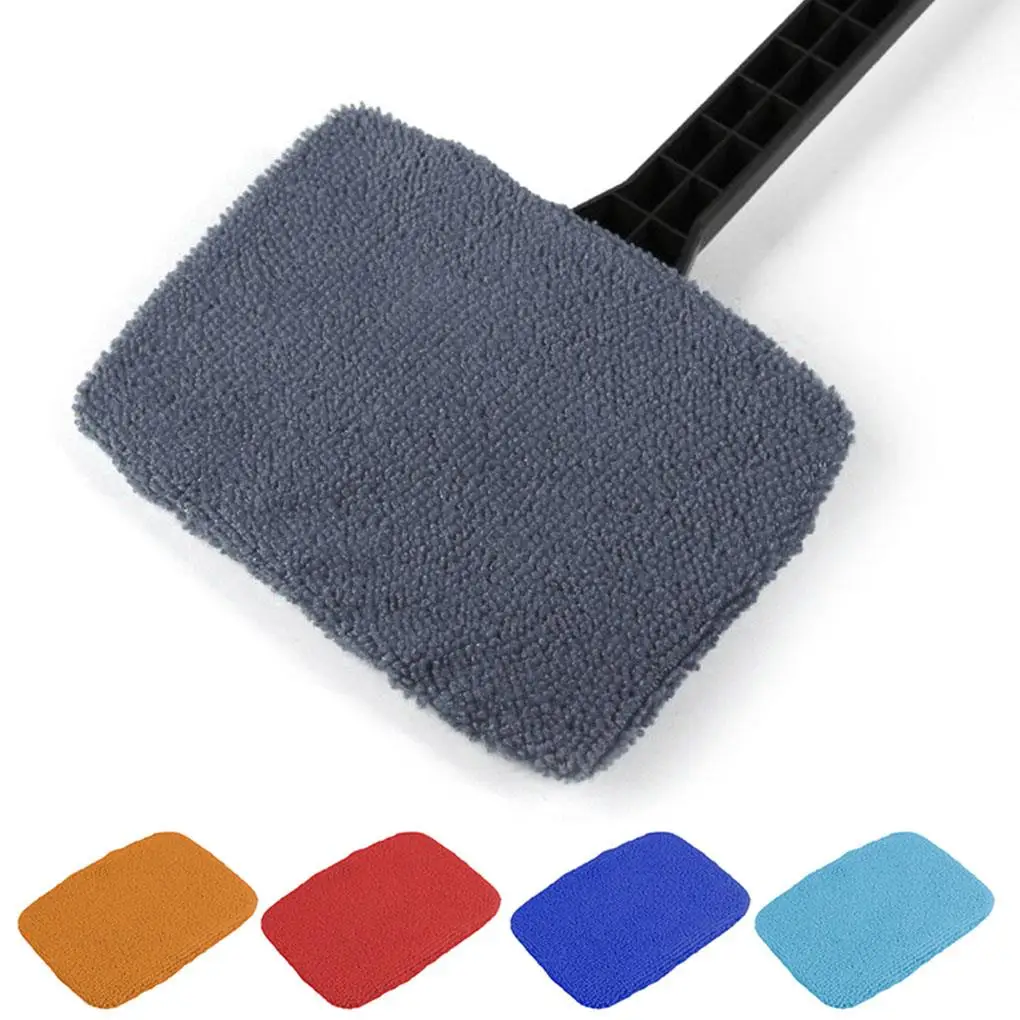 Car Window Cleaner Brush Kit Windshield Wiper Microfiber Wiper Cleaner Cleaning Brush Auto Cleaning Wash Tool With Long Handle