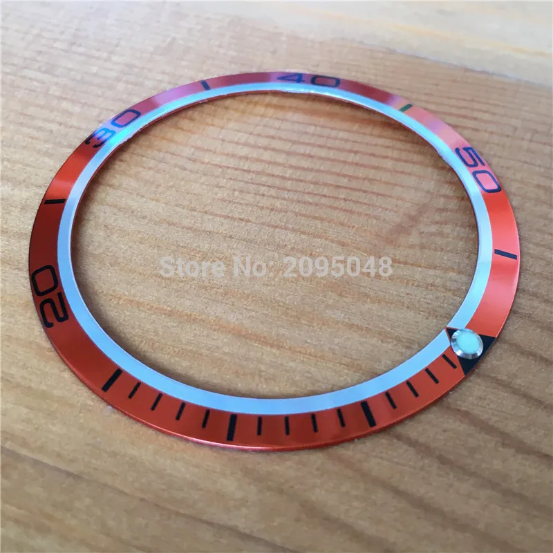 Luminous aluminum 41mm bezels inserts loop for OMG Omega seama planet ocean automatic Chronograph watch parts