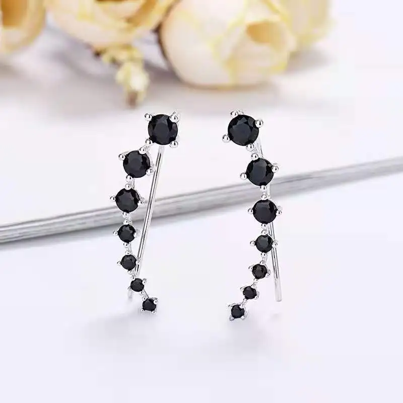 

New Style Fashion Super Shiny AAA Zircon Silver Plated Stud Earring CZ Resplendent Crystal Earring for Women Wedding Jewelry