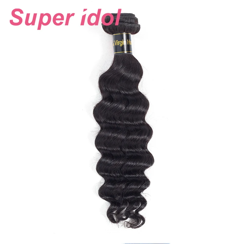 Super Idol 30 32 34 Inchs Loose Deep Wave Bundles  Remy Human Hair Bundles Top Quality Braizlian Hair Weave Bundles Extensions