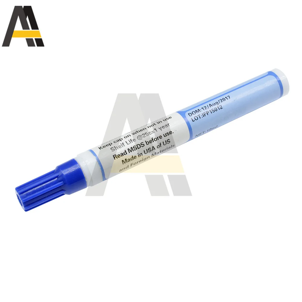 Pluma de flujo de soldadura 951, pluma de soldadura sin limpieza de bajo contenido de sólidos para célula Solar y Fpc/pcb, capacidad de 10ml, sin limpieza, bricolaje